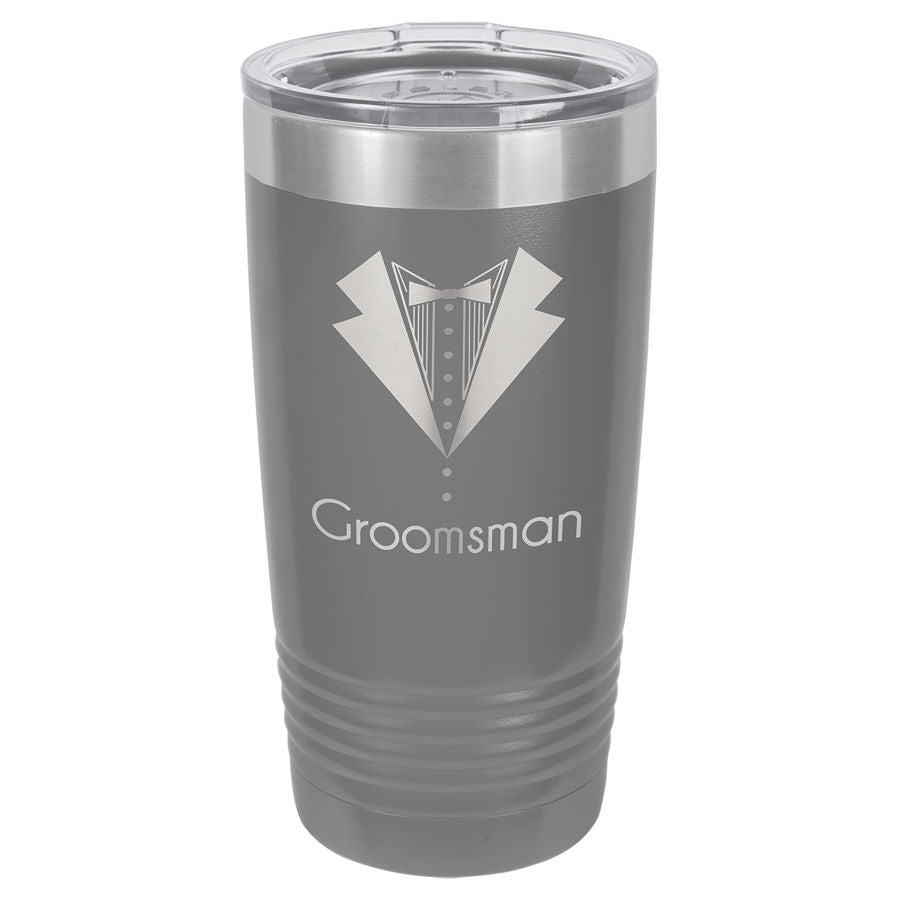 Oakhill Personalized Groomsmen Insulated 20oz Tumblers - Set of 5 - Home Wet Bar