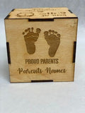 Birth Announcement Wood Block