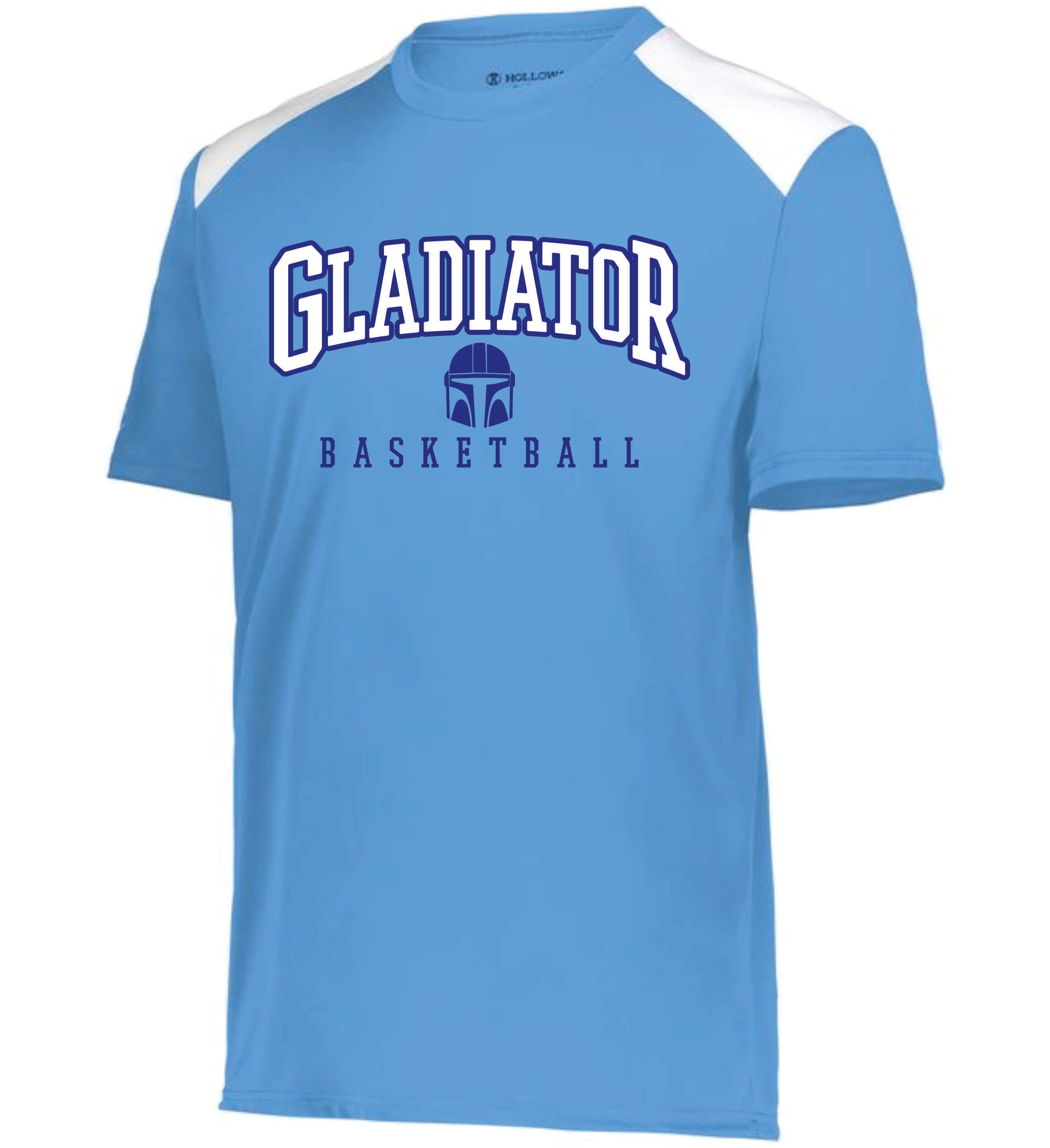 C - Carolina/White Dri Fit Tee - Gladiator 2023