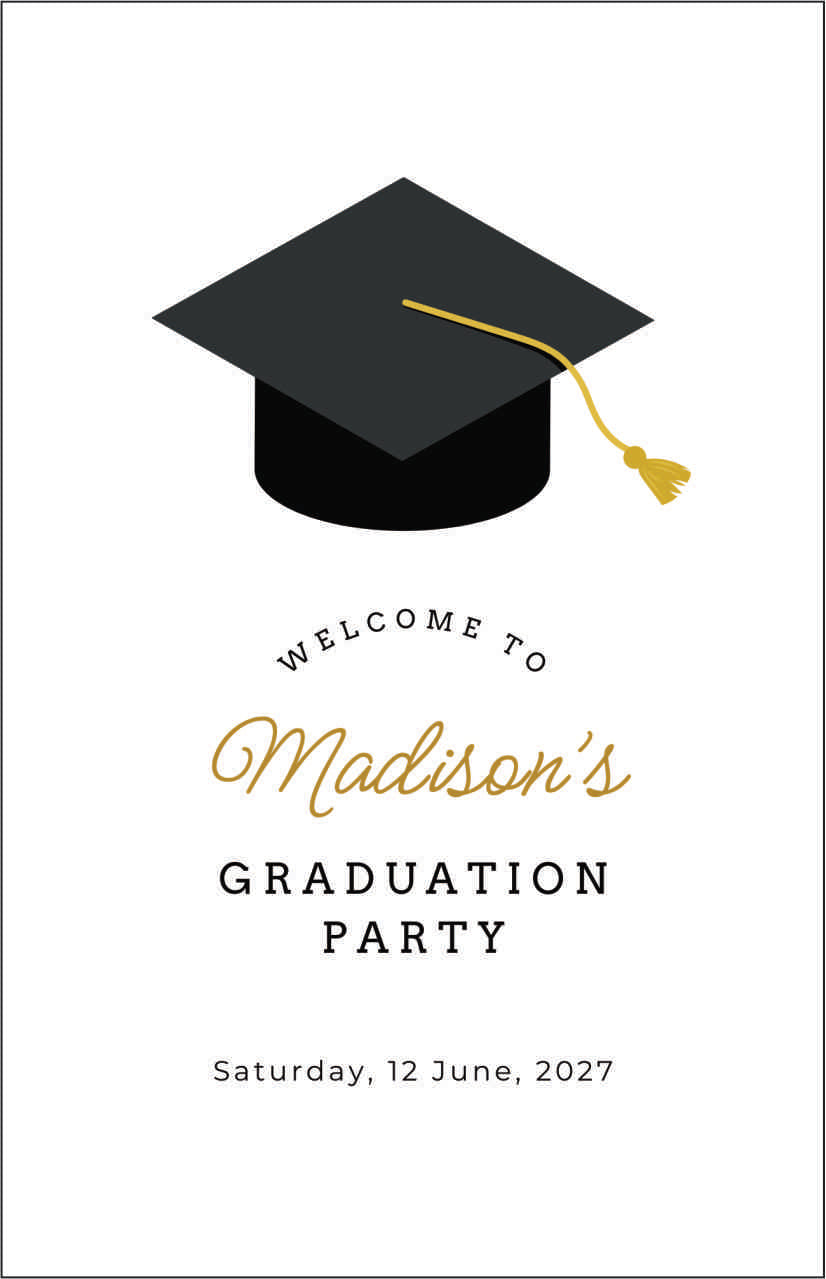 Graduation Welcome Board (6 Designs To Customize)