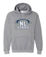 NL STARS GRAPHITE GRAY HOODIE - AM ONLY