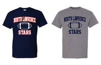 NL STARS COLLEGIATE DESIGN - NL Stars Football Navy Dri-fit- ONLY 2X