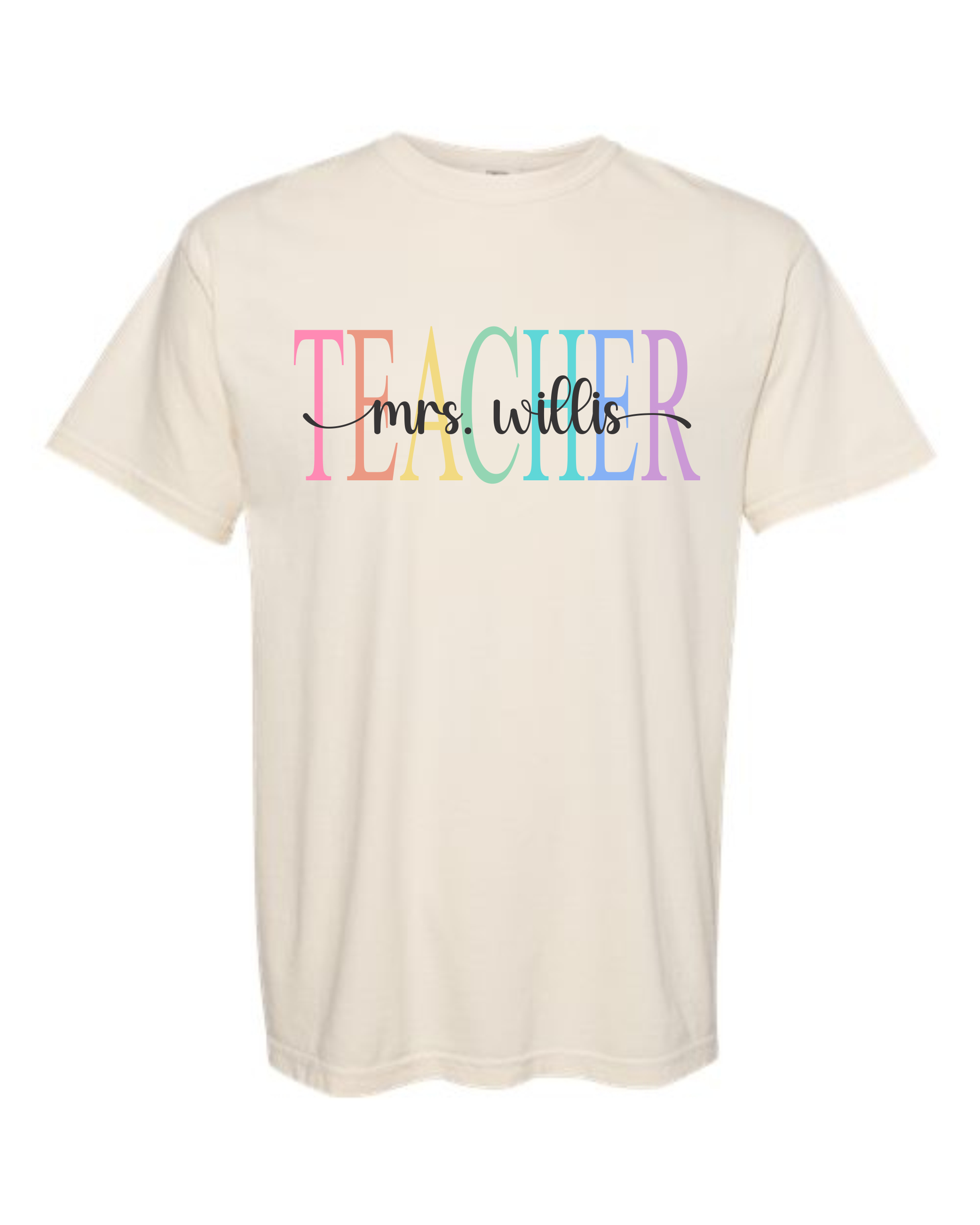 Custom Teacher Short Sleeve Tee - Comfort Colors