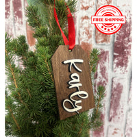 3D Gift Tag Ornament or Stocking Tag