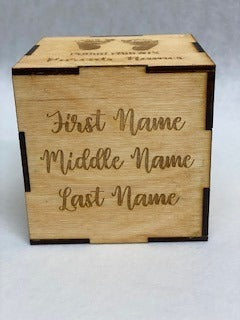 Birth Announcement Wood Block