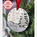 Family Snow Scene Ornament