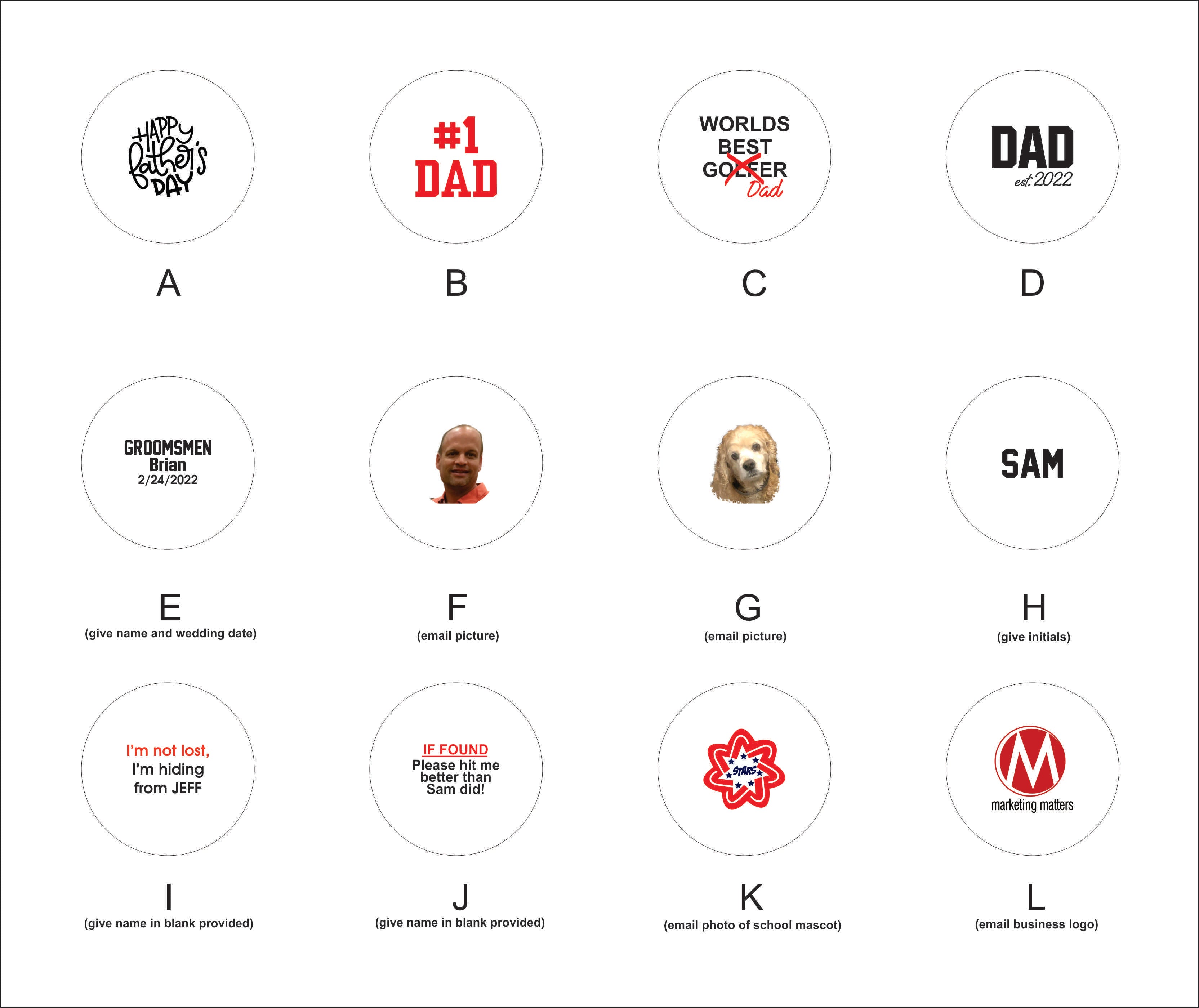 Custom Printed Golf Balls (3 balls to a sleeve)