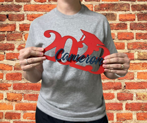 2 Pc Lot of Small Graduation Sign/Photo Prop