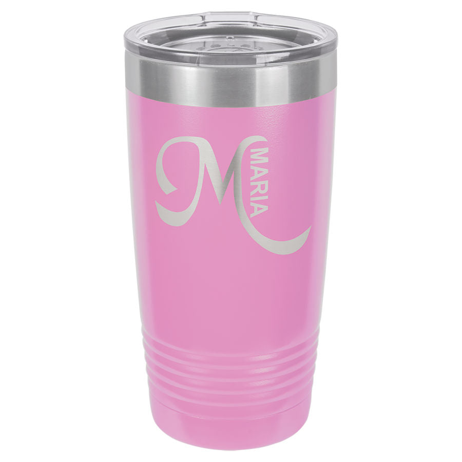 Monogram 20 oz Tumbler (10 color options)