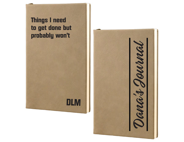 Customized Leatherette Journal