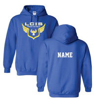 Track and Field Royal Hoodie  - LCIS Track ADULT MEDIUM ONLY- NO NAME ON BACK