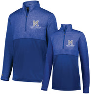 8 - Holloway 1/4 Zip Pullover in Royal (Mens and Ladies) - MCS Staff Apparel