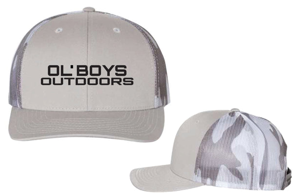 Z - Richardson  Embroidered Trucker Hat - Gray/Camo Printed Back  - Ol Boys 2022