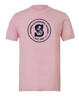 L - Soft Pink Soft Style Lightweight Tee - SCA 2022