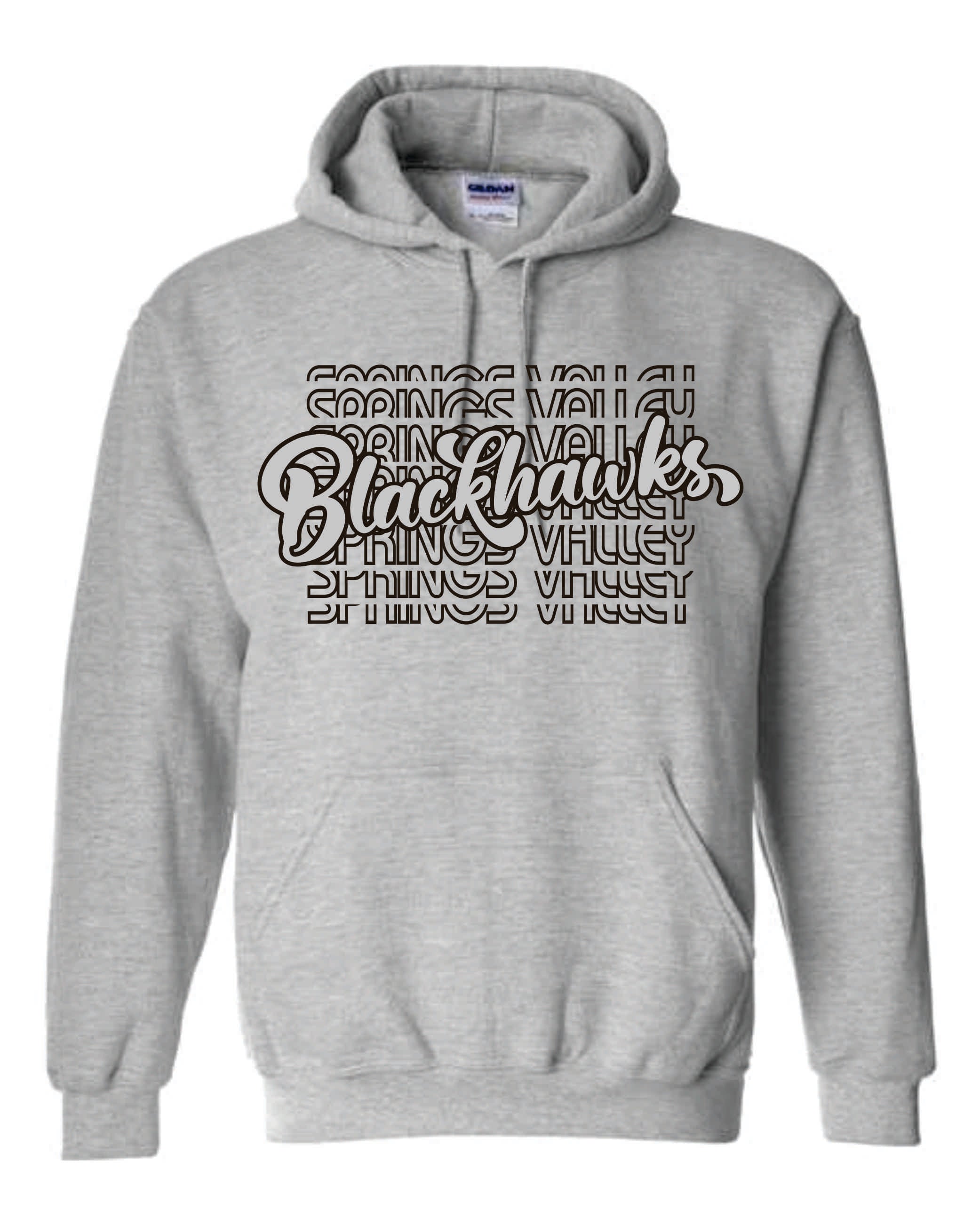 Blackhawks Sport gray CREWNECK SWEATSHIRT- ADULT LARGE ONLY