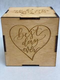 Wedding Day Wood Block