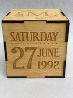 Wedding Day Wood Block