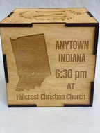 Wedding Day Wood Block